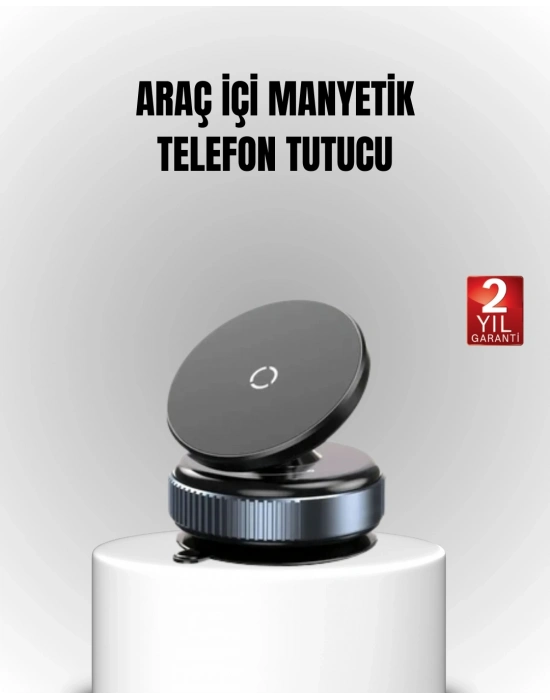 ® Vakum Adsorpsiyonlu Manyetik Telefon Tutucu Güçlü N52 360° Evrensel Uyumluluk