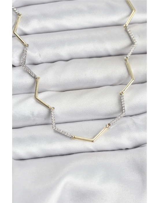 ® VIP Seri Zikzak Model Kadın Kolye