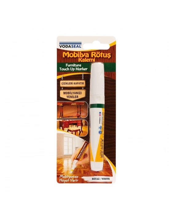® Vodaseal Mobilya Rötuş Kalemi Tekli Beyaz