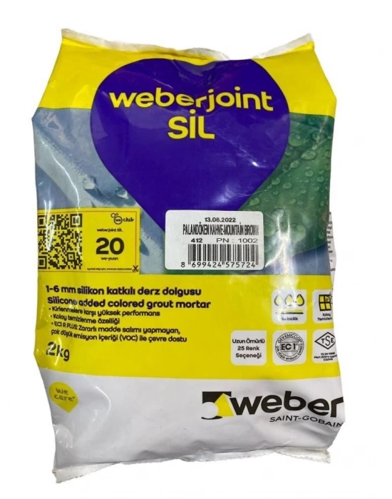 Weber Joint Sil 412 Palandöken Kahve Derz Dolgu 2 Kg