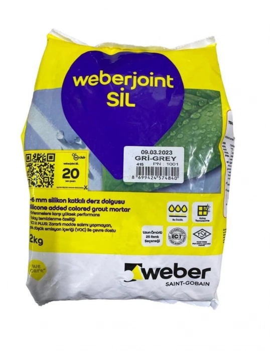® Weber Joint Sil 415 Gri Derz Dolgu 2 Kg