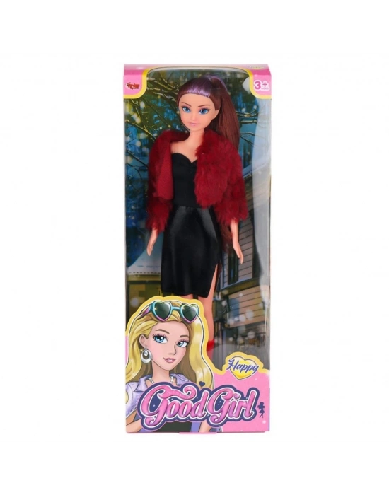 ® WG-115521  Ceketli Çizmeli Renkli Saçlı Bebek 29 cm -Vardem Oyuncak