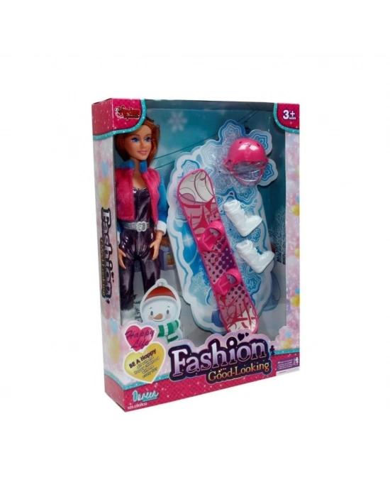 ® WG-66730-66731 Aksesuarlı Kayakçı Bebek 29 cm -Vardem Oyuncak