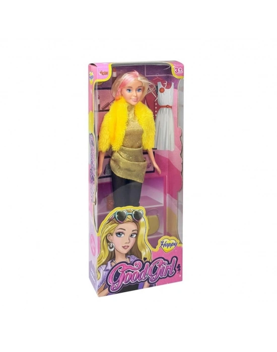 ®  WG-66771  Parlak Drape Elbiseli Bebek 29 cm -Vardem