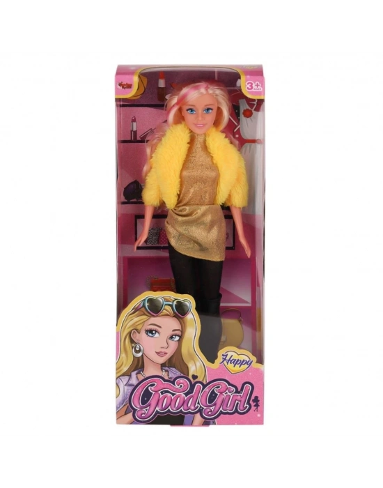 ®  WG-66771  Parlak Drape Elbiseli Bebek 29 cm -Vardem