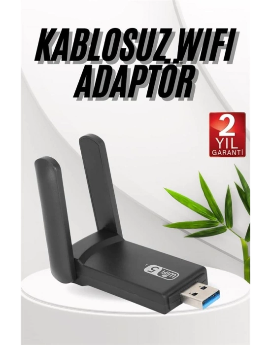 ® Wifi Adaptörü Bt5.0 Wifi 2si Bir Arada Çift Bantlı Çift Anten
