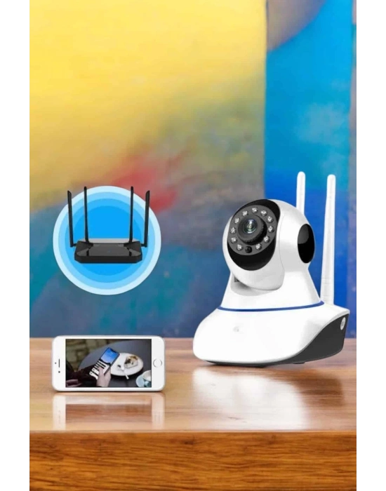 ® Wifi Kamera Ev Kamerası Gece Görüşlü Kablosuz Bebek Izleme Kamerası