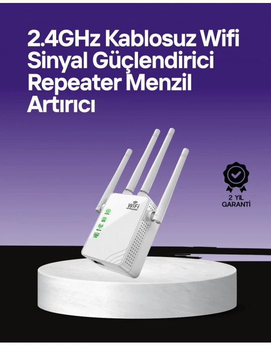 ® WPS Destekli 2.4GHz + 5GHz WiFi Sinyal Güçlendirici