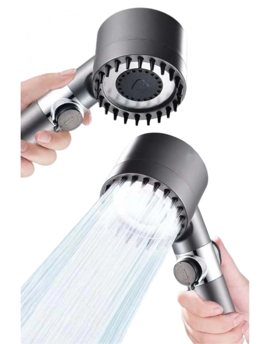 Yeni Nesil Duş Başlığı Paslanmaz Çelik Masaj Etkili Ergonomik Tasarım Su Basınçlı