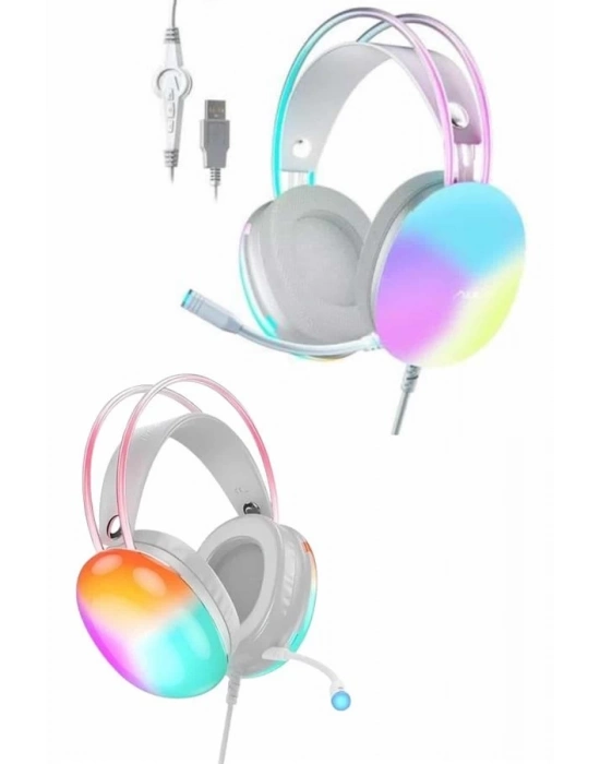 ® Yeni Nesil Kulak Üstü Kablosuz Uzun Ömürlü RGB Işıklı Bluetooth Kulaklık