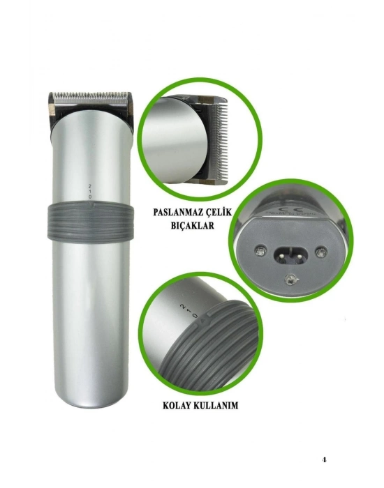 ® Yeni Nesil Profesyonel Şarjlı Saç Sakal Tıraş Makinesi Ayarlanabilir 4 Taraklı