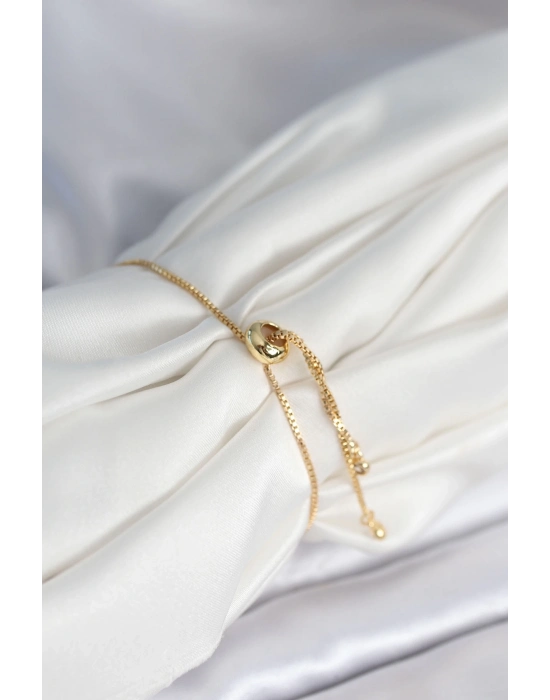 ® Yıldız Model Asansörlü Gold Renk Kadın Bileklik