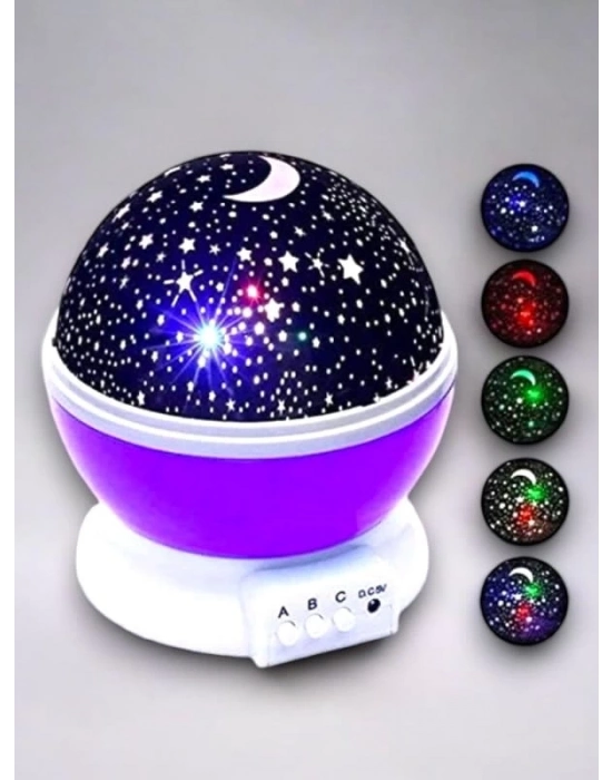 ® Yıldızlı Gökyüzü Efektli Projektörlü Masa ve Gece Lambası