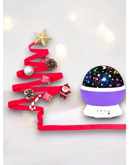 ® Yıldızlı Gökyüzü Efektli Projektörlü Masa ve Gece Lambası