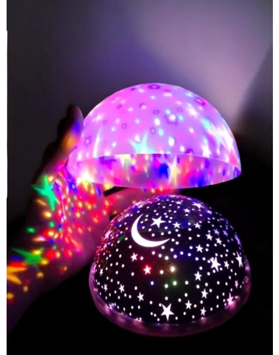 ® Yıldızlı Gökyüzü Efektli Projektörlü Masa ve Gece Lambası