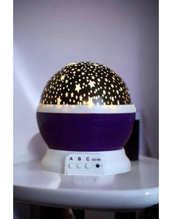 ® Yıldızlı Gökyüzü Projeksiyon Gece Lambası Hareketli Işık Şovu
