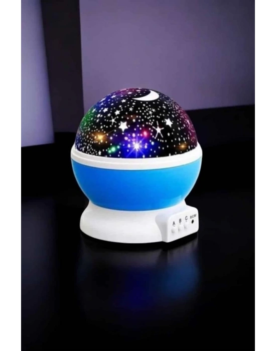 ® Yıldızlı Gökyüzü Projeksiyon Gece Lambası Hareketli Işık Şovu