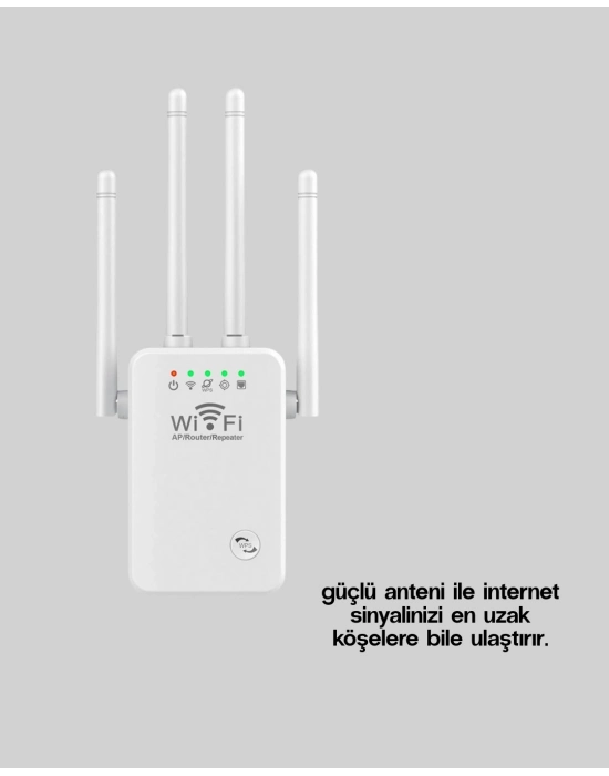 ® Yüksek Hızlı Parazit Önleyici WiFi Repeater Router