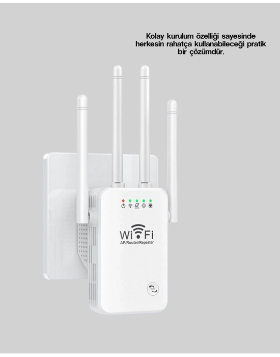® Yüksek Hızlı Parazit Önleyici WiFi Repeater Router