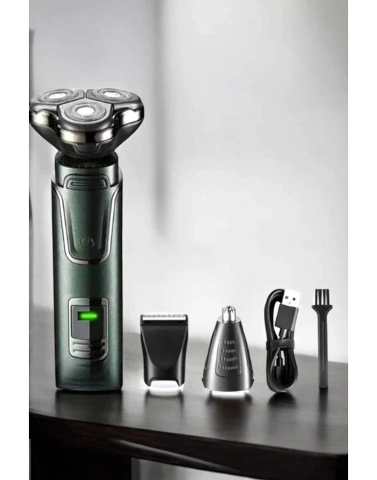 ® Yüksek Performanslı 3 Başlıklı Profesyonel Tıraş Makinesi