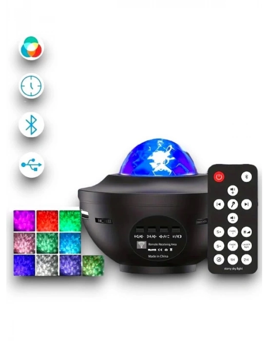 ® YUMURTA GÖRÜNÜMLÜ YILDIZLI PROJEKSİYON