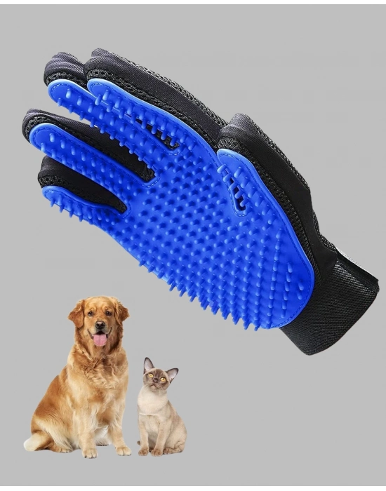 ® Yumuşak Silikonlu Kedi ve Köpek Tüy Toplama Eldiveni – Masaj Etkili Tüy Dökülme Önleyici