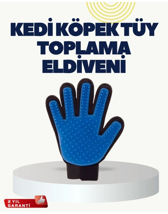 ® Yumuşak Silikonlu Kedi ve Köpek Tüy Toplama Eldiveni – Masaj Etkili Tüy Dökülme Önleyici