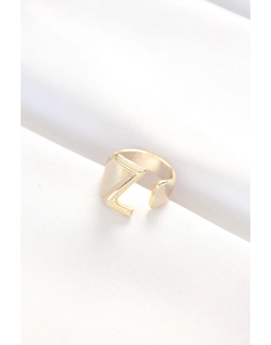 ® Z Harfli Altın Renk Ayarlanabilir Yüzük