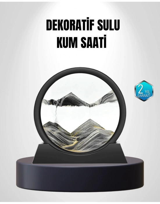 ® Zarif Cam Kum Saati – Ofis, Ev ve Raf Dekoru için Estetik Tasarım