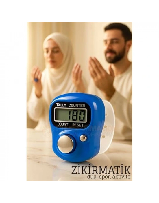 ® Zikirmatik Dijital Parmak Sayacı Sıfırlanabilir 5 Haneli LCD Ekran