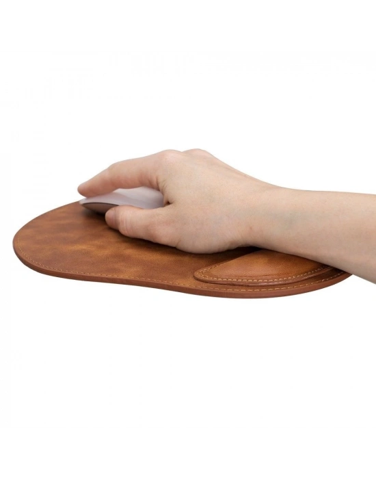 ÇOK SATAN Bileklikli Deri Mouse Pad TN11 Taba
