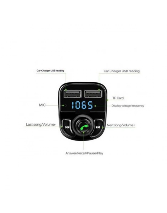 ÇOK SATAN Bluetooth Fm Transmitter Car X8