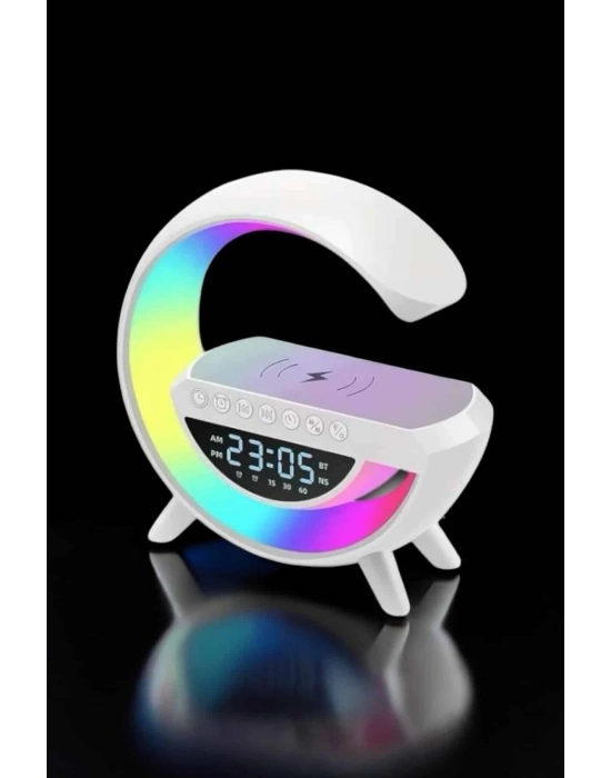 ÇOK SATAN Bluetooth Hoparlör Dijital Göstergeli Wireless Şarj RGB Işıklı