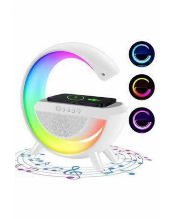 ÇOK SATAN Bluetooth Hoparlör G Şekli Atmosfer Akıllı Rgb Lamba Wireless Kablosuz Şarj