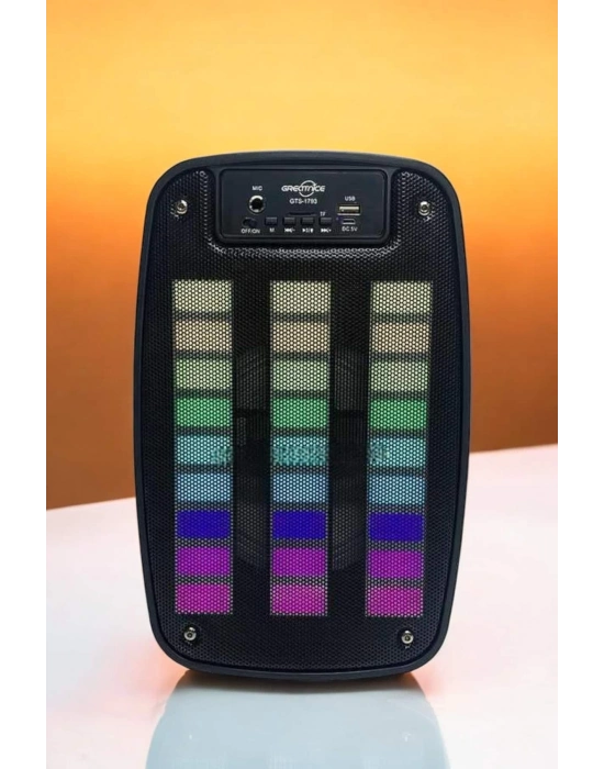 ÇOK SATAN Bluetooth Hoparlör RGB Işıklı USB SD Kart Girişli Taşınabilir
