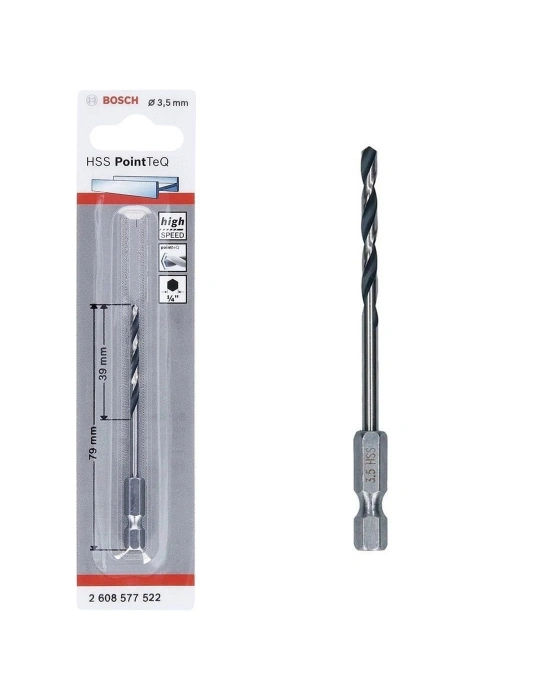 ® Bosch Pointteq Altıgen Şaftlı Hss Matkap Ucu 3,5 mm