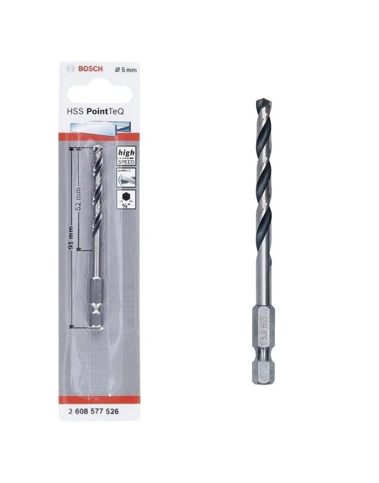 ® Bosch Pointteq Altıgen Şaftlı Hss Matkap Ucu 5 mm