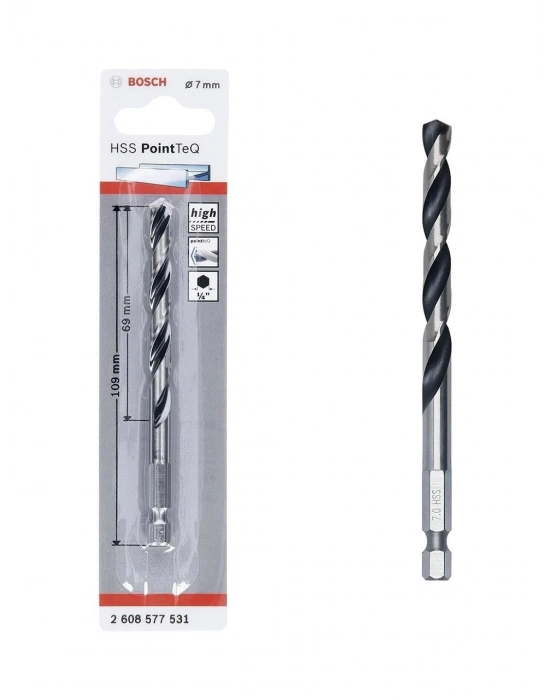 ® Bosch Pointteq Altıgen Şaftlı Hss Matkap Ucu 7 mm
