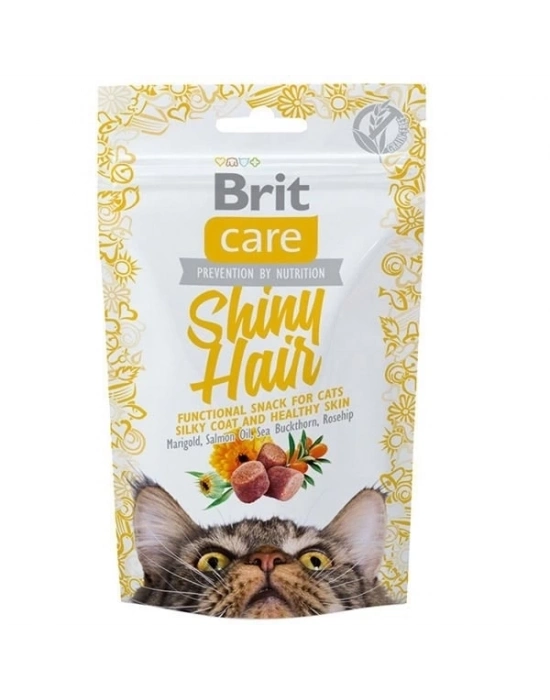 ÇOK SATAN Brit Care Shiny Hair Kedi Bisküvisi 50 Gr