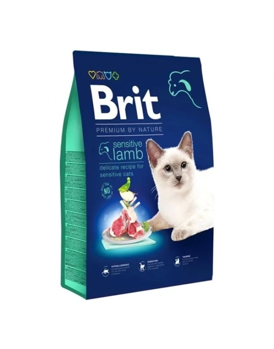 ÇOK SATAN Brit Premium Sensitive Kuzu Etli Yetişkin Kedi Maması 8 Kg