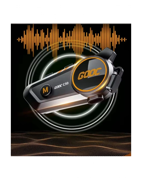 ÇOK SATAN C50 2x Motosiklet Intercom Kask Kulaklık 1000 Mah Rgb Işıklı Çift Eşleşme