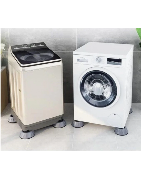 ÇOK SATAN Çamaşır Makinesi Titreşim Engelleyici Stoper GRİ 4 lü Set