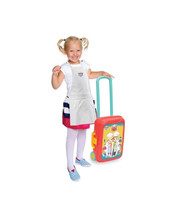 ÇOK SATAN Candy & Ken Mutfak Set Bavulum Çekçek Bavul