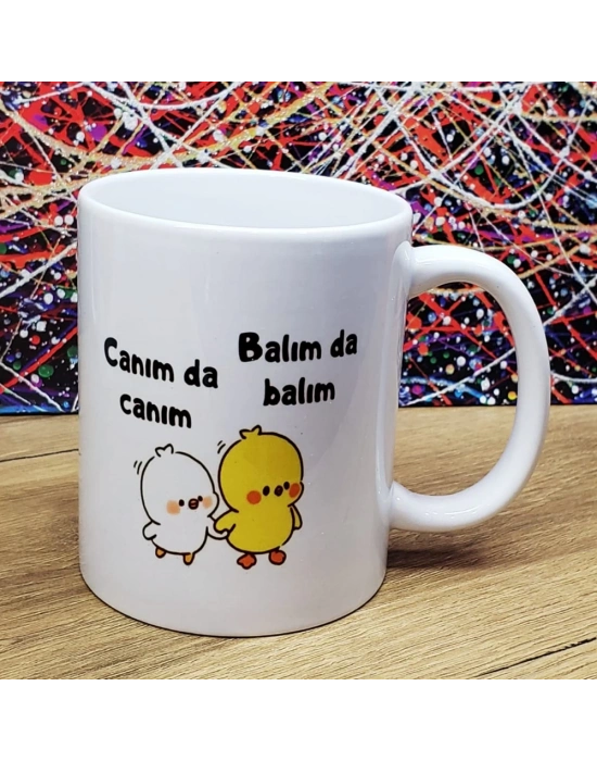 ÇOK SATAN Canım Da Canım Balım Da Balım Tasarımlı Kupa Bardak