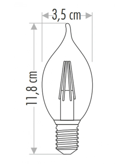 ÇOK SATAN CATA CT 4062 4W Led Flament Ampul 3200K Günışığı E14 Duy