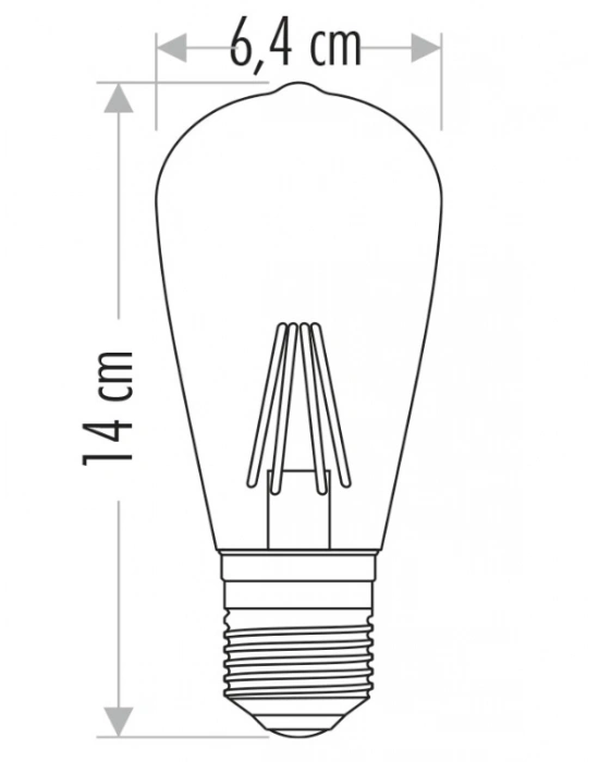 ÇOK SATAN CATA CT 4350 4W Led Ampul 2700K Amber E27 Duy
