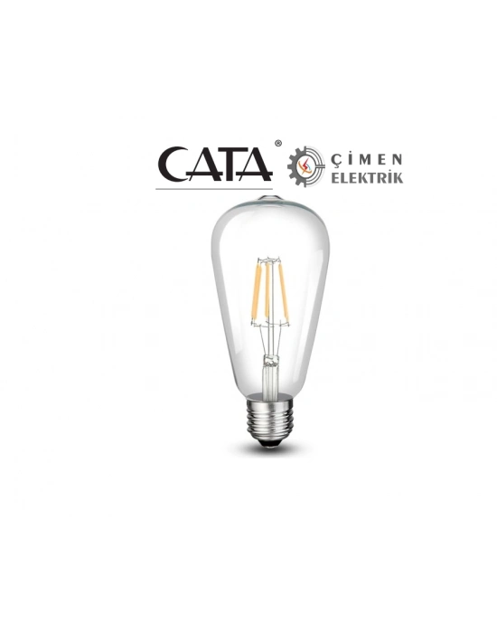 ÇOK SATAN CATA CT 4353 8W Rustik Led Ampul 6400K Beyaz Işık E27 Duy