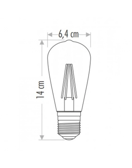 ÇOK SATAN CATA CT 4353 8W Rustik Led Ampul 6400K Beyaz Işık E27 Duy