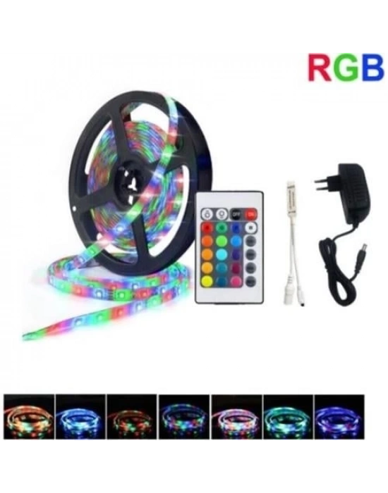 ÇOK SATAN CATA CT 4557 Rgb Şerit Led Set 5 Mt Rgb Led 3 Renk+Trafo+ Kumanda