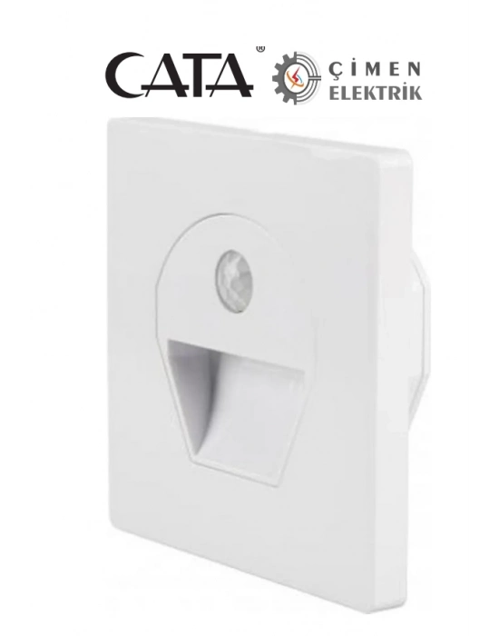 ÇOK SATAN CATA CT 5170 1W Beyaz Kasa Sensörlü Koridor Aydınlatması 6400K Beyaz Işık